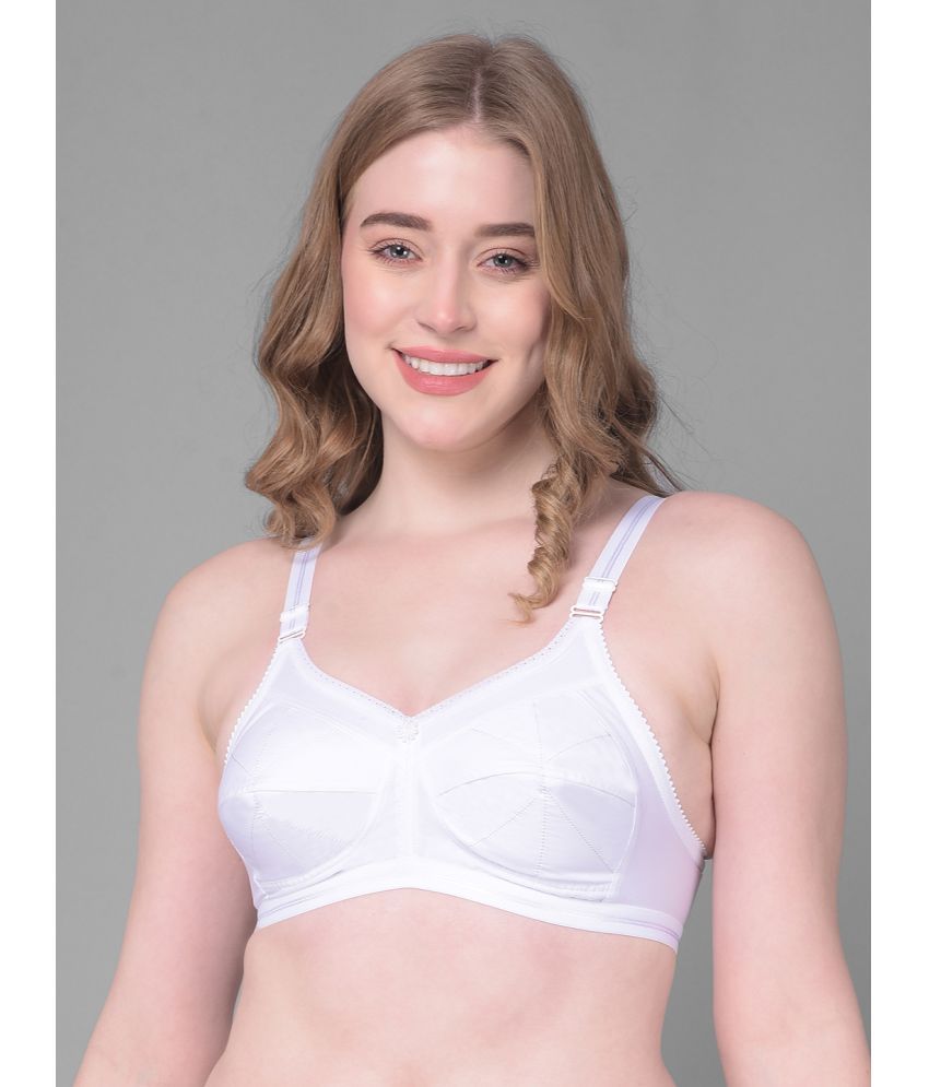     			Dollar Missy White Cotton Non Padded Women's Everyday Bra ( Pack of 1 )