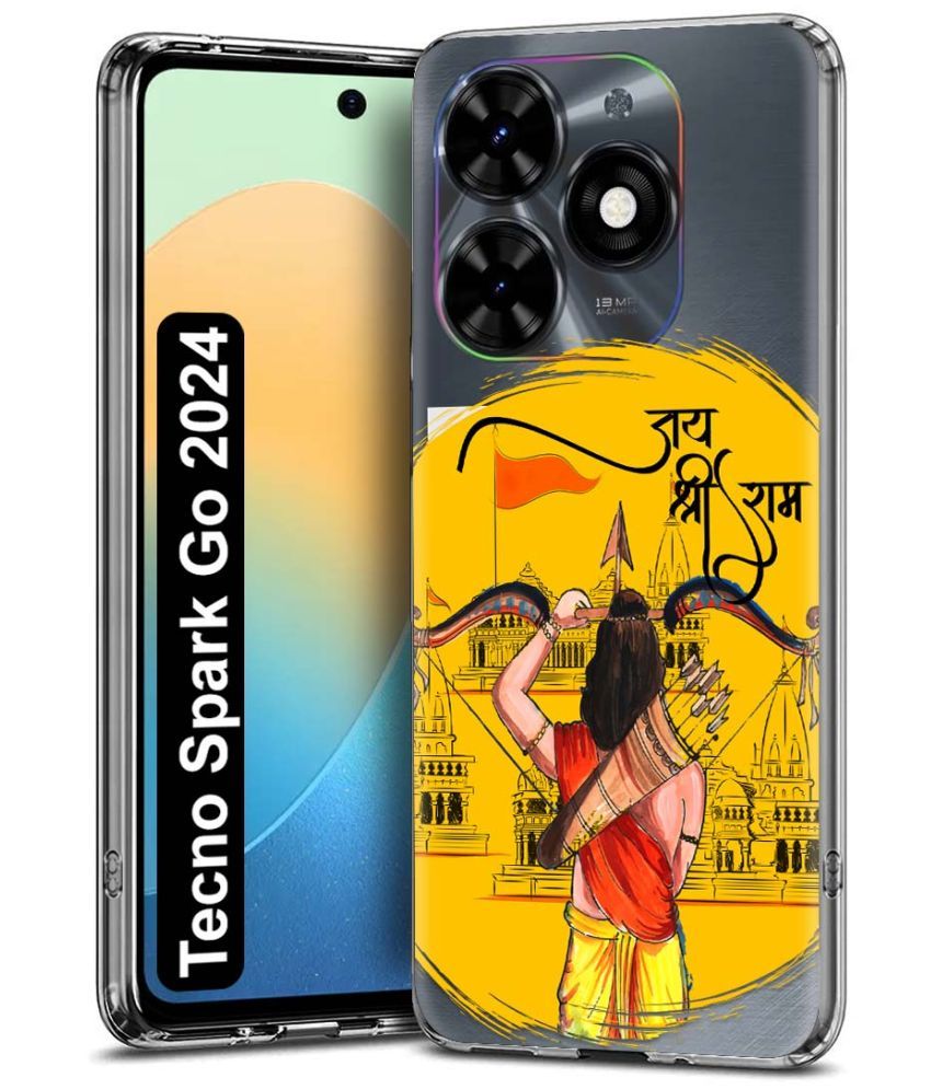     			NBOX Multicolor Printed Back Cover Silicon Compatible For Tecno Spark Go 2024 ( Pack of 1 )