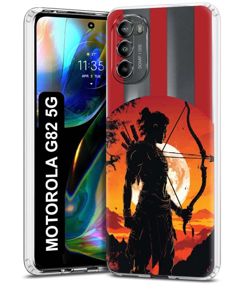     			NBOX Multicolor Printed Back Cover Silicon Compatible For Motorola Moto G82 5G ( Pack of 1 )