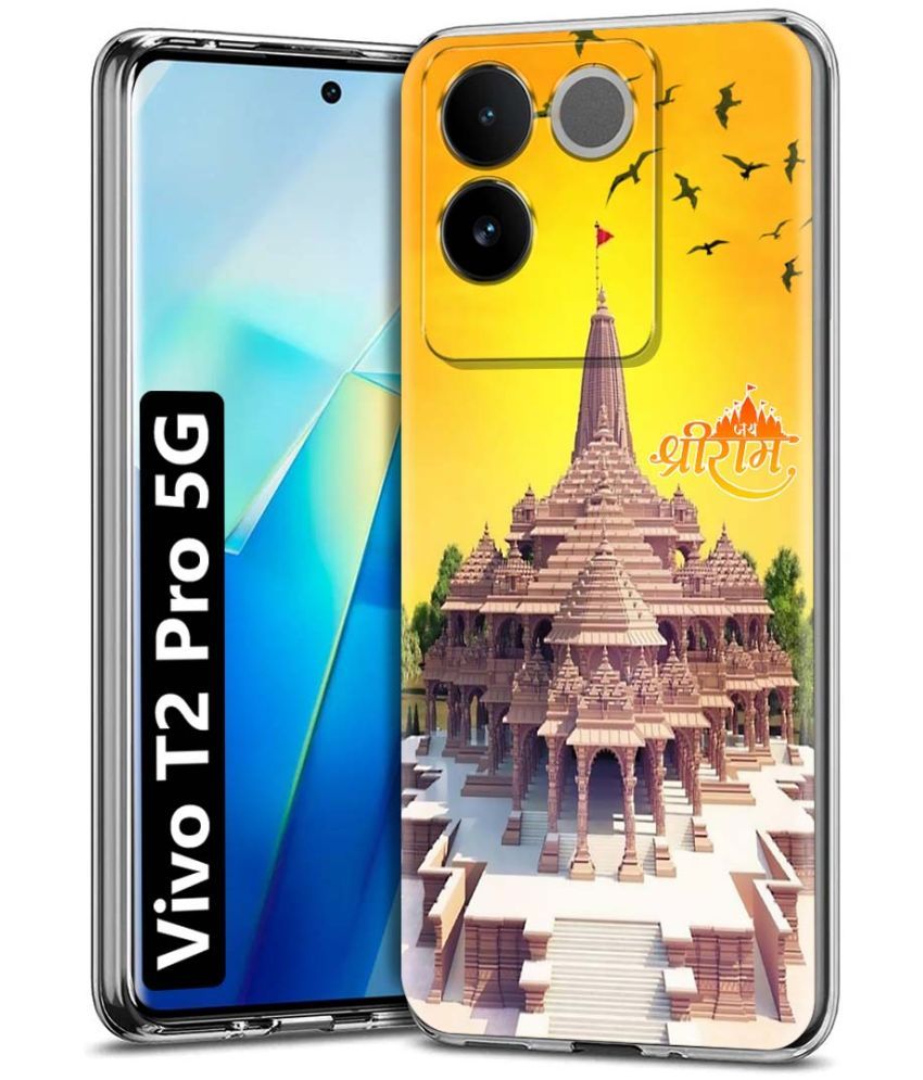     			NBOX Multicolor Printed Back Cover Silicon Compatible For Vivo T2 Pro 5G ( Pack of 1 )