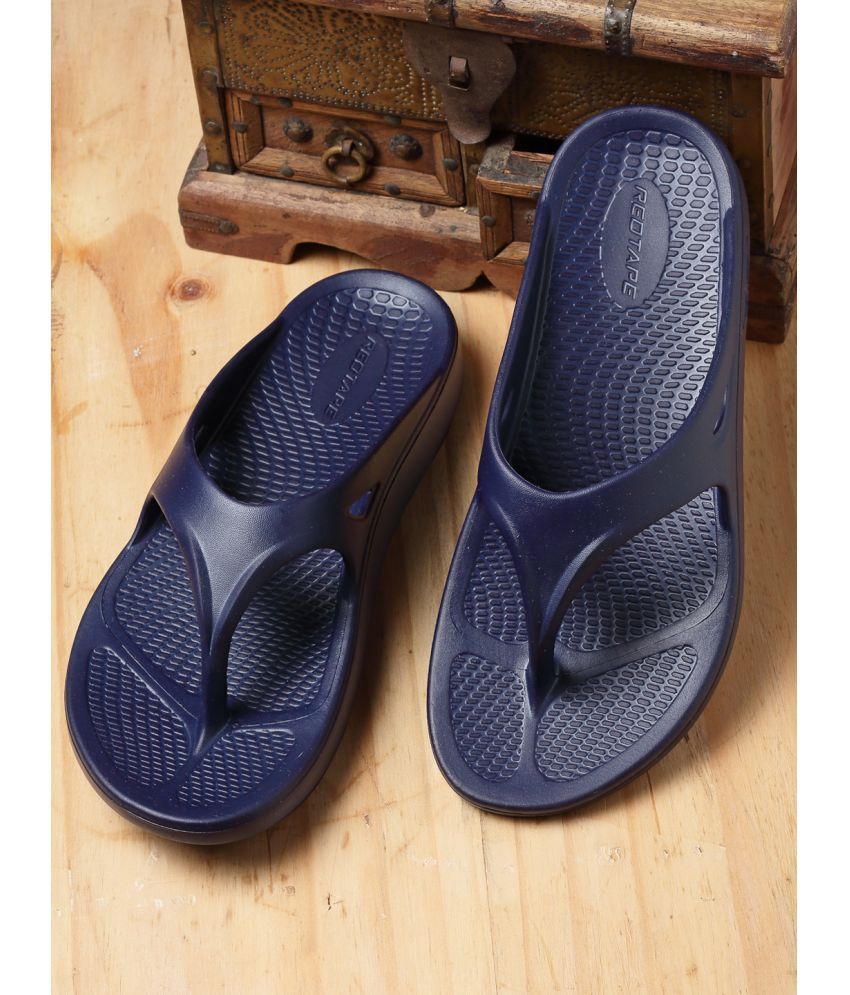     			Red Tape Navy Men's Slide Flip Flop