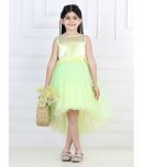 Toy Balloon Kids Net Asymmetric Dress For Girls ( Pack of 1 , Yellow )