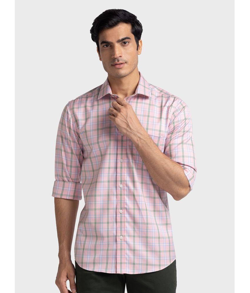     			Colorplus 100% Cotton Regular Fit Checks Full Sleeves Men's Casual Shirt - Red ( Pack of 1 )