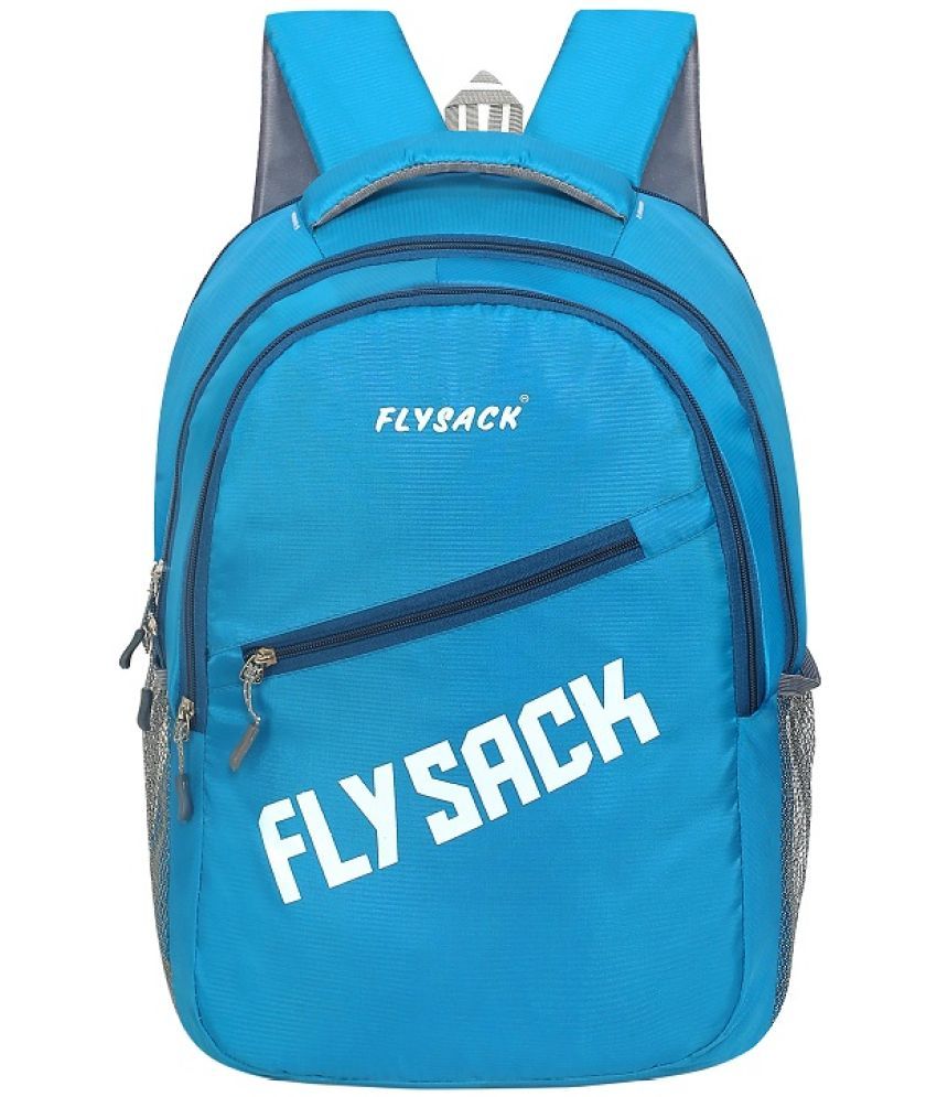     			FLYSACK Blue PU Backpack ( 40 Ltrs )