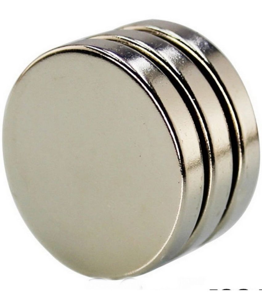     			MAGSTAR Nickel Plated Ceramic Round Fridge Magnets Fridge Magnet - Pack of 1