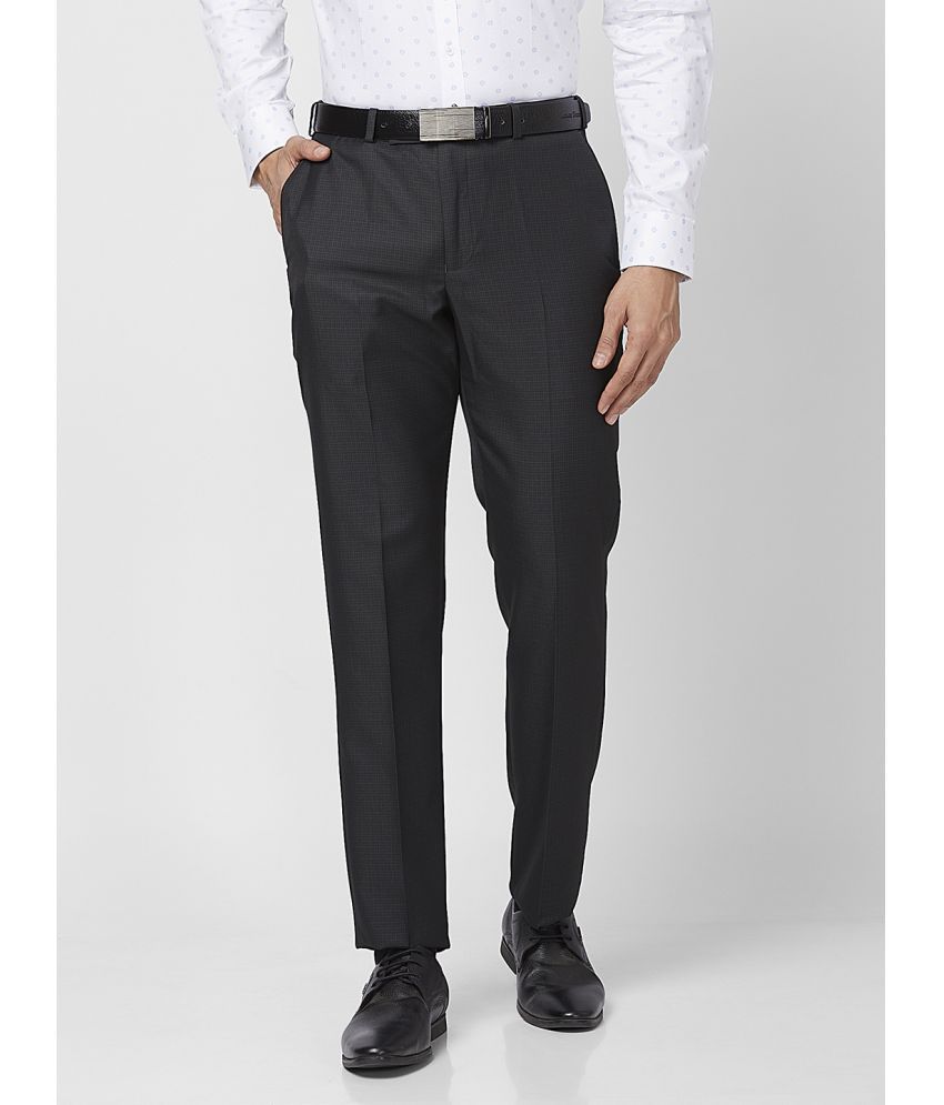     			Park Avenue Regular Flat Men's Formal Trouser - Black ( Pack of 1 )
