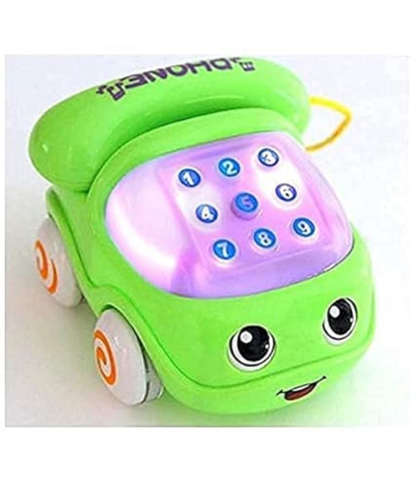     			Sevriza Smart Phone Cordless Feature Mobile Phone Toys Mobile Phone For Kids Phone Small Phone Toy Musical Toys For Kids Smart Light., Multicolor