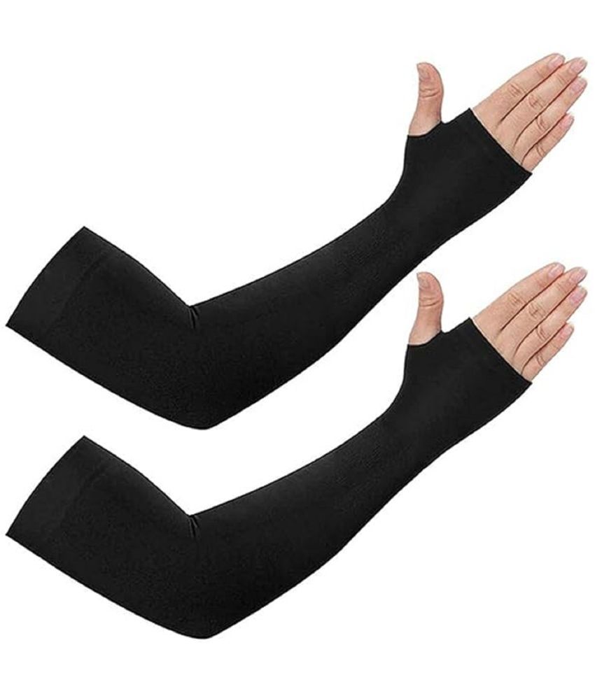     			Tantra Black Solid Riding Sleeves ( Single Set )