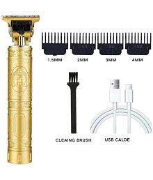 FeiHong T9 plastic shaver Gold Cordless Beard Trimmer With 60 minutes Runtime