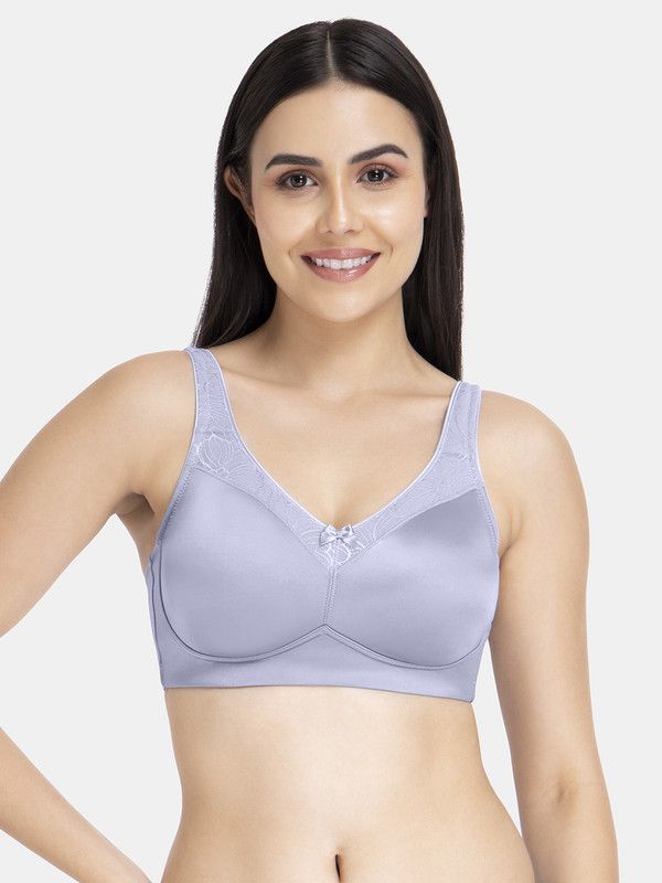     			Amante Light Grey Nylon Non Padded Women's Everyday Bra ( Pack of 1 )