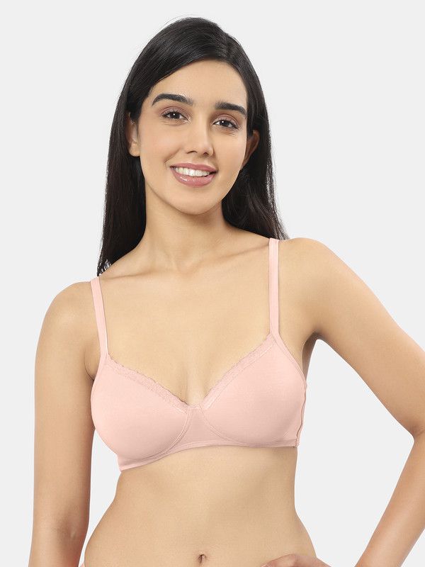     			Amante Pink Cotton Lightly Padded Women's T-Shirt Bra ( Pack of 1 )