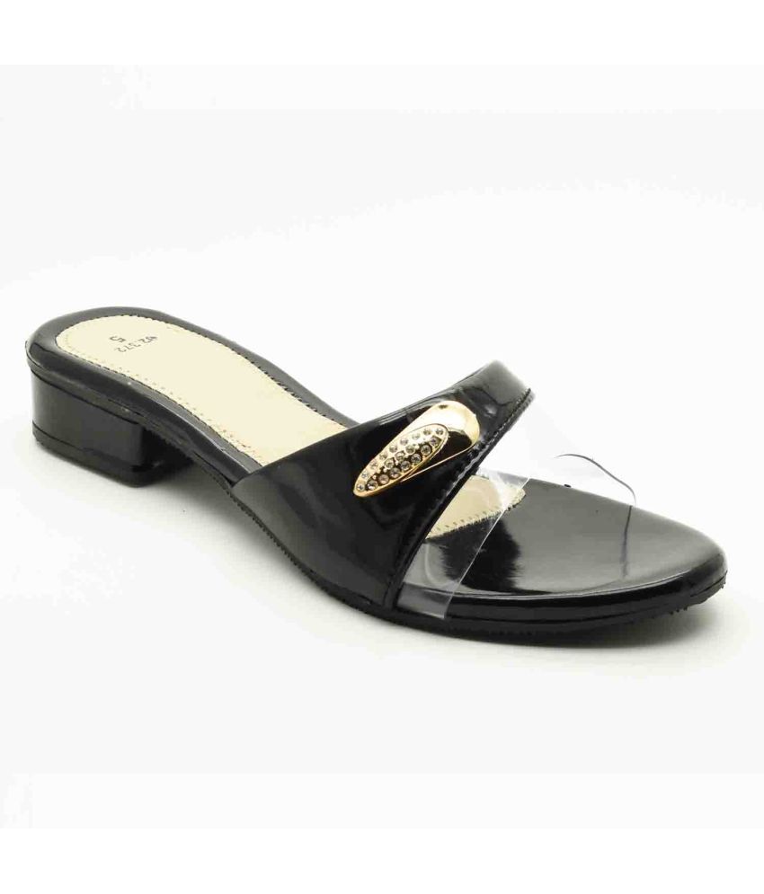     			IndiForce Black Women's Flats