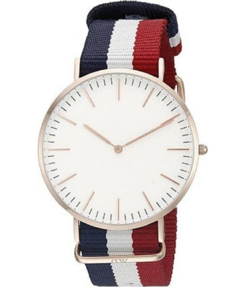     			Newman Multicolor Fabric Analog Womens Watch