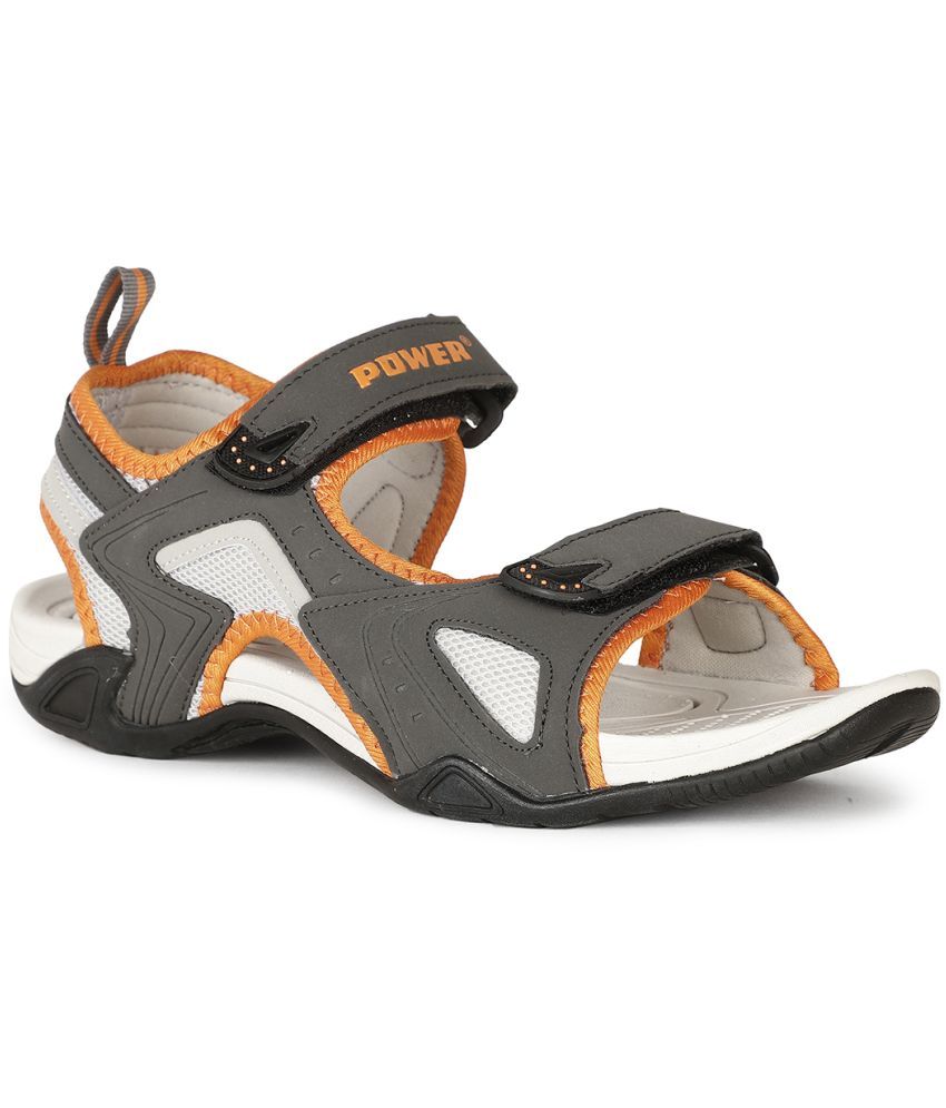     			Power by BATA - Grey Men's Floater Sandals