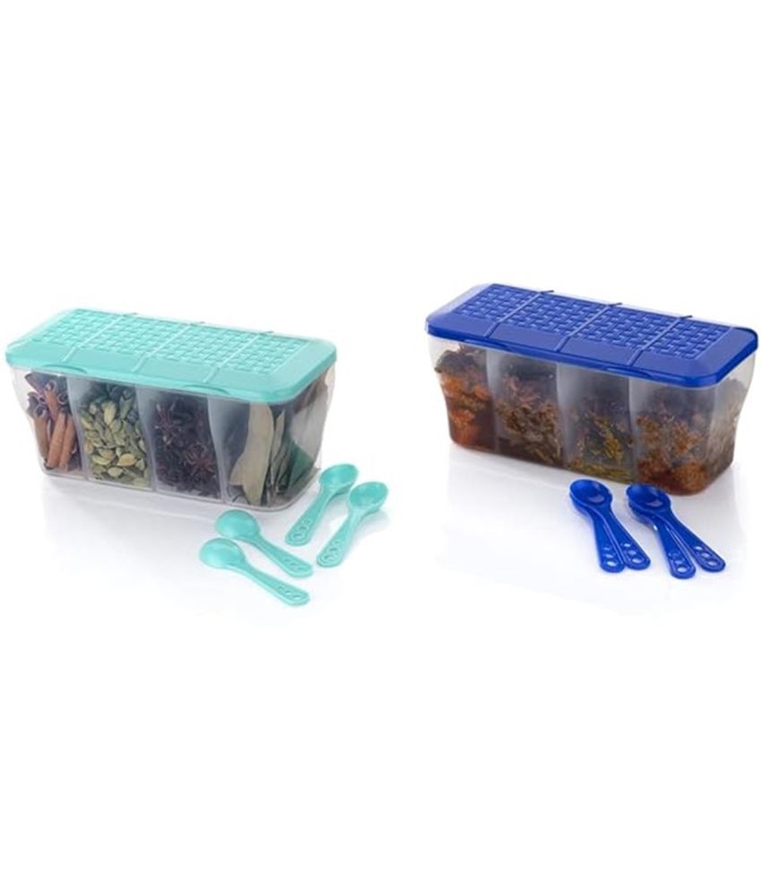     			iview kitchenware Dal/Masala/Vegetable Plastic Multicolor Pickle Container ( Set of 2 )