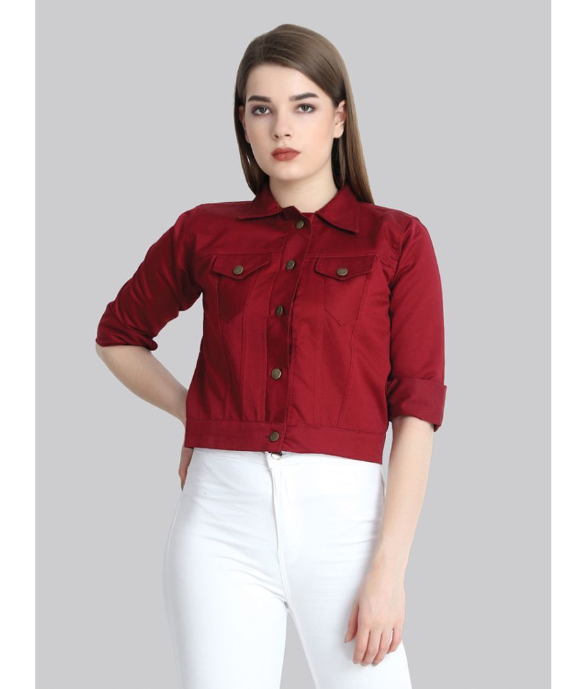     			BuyNewTrend - Cotton Blend Maroon Jackets Pack of 1