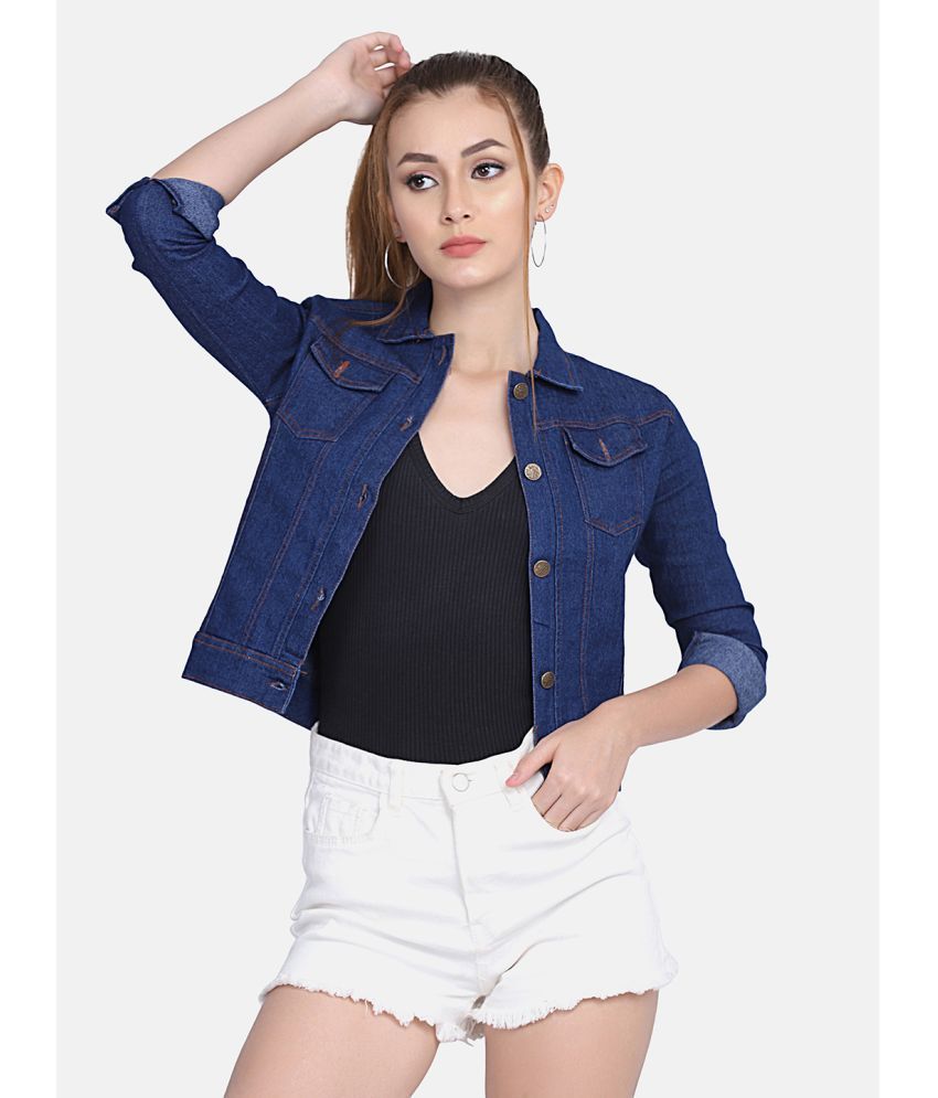     			BuyNewTrend - Denim Navy Denim Jacket Pack of 1