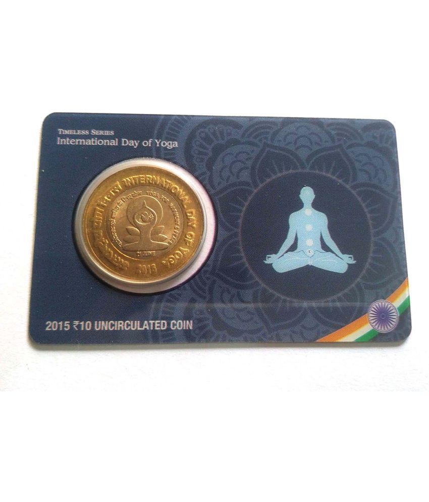     			10 Rupees Coin International Day of Yoga