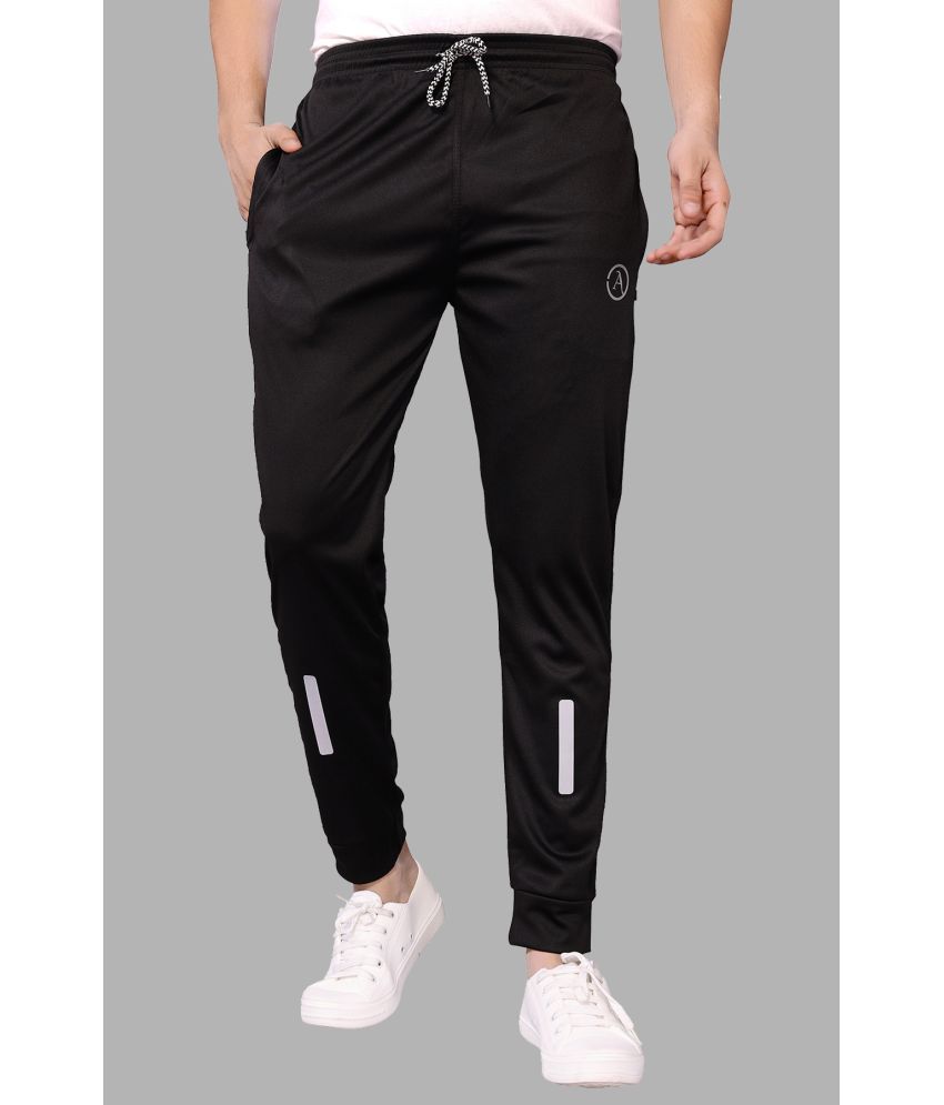     			Kashvi Black Lycra Men's Joggers ( Pack of 1 )