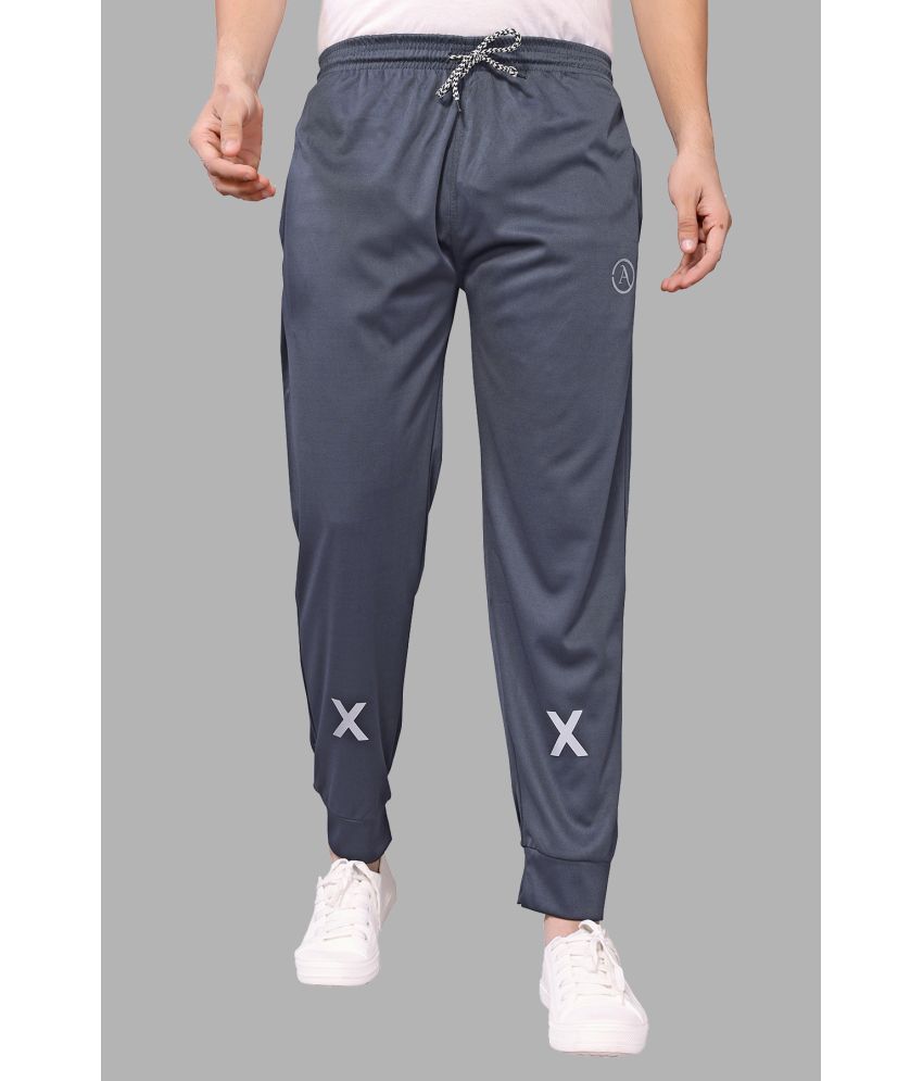     			Kashvi Grey Lycra Men's Joggers ( Pack of 1 )