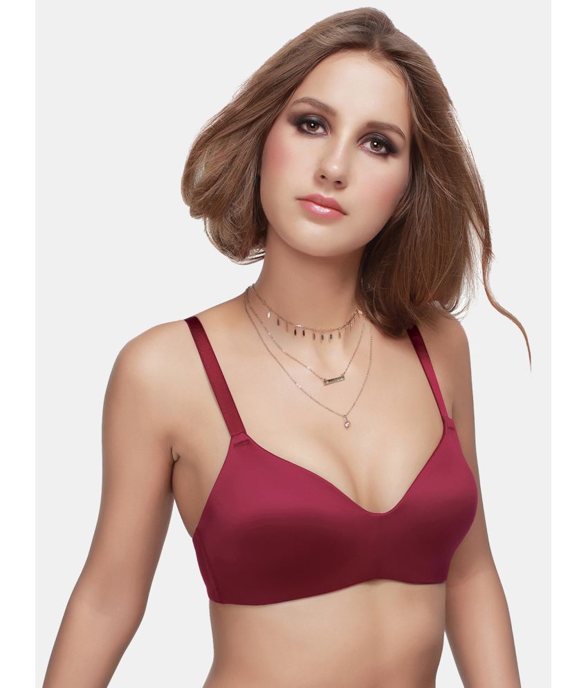     			Sonari Nylon Lightly Padded Women's T-Shirt Bra ( Maroon ) zilmaroon