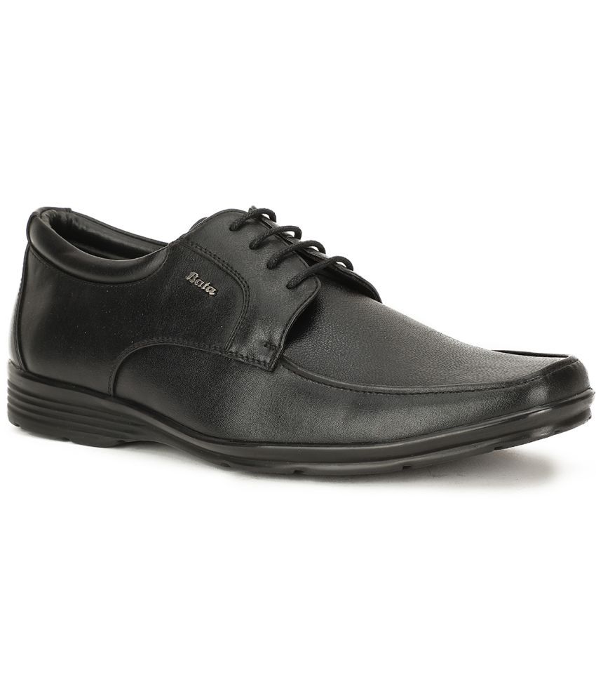     			Bata Black Men's Derby Formal Shoes