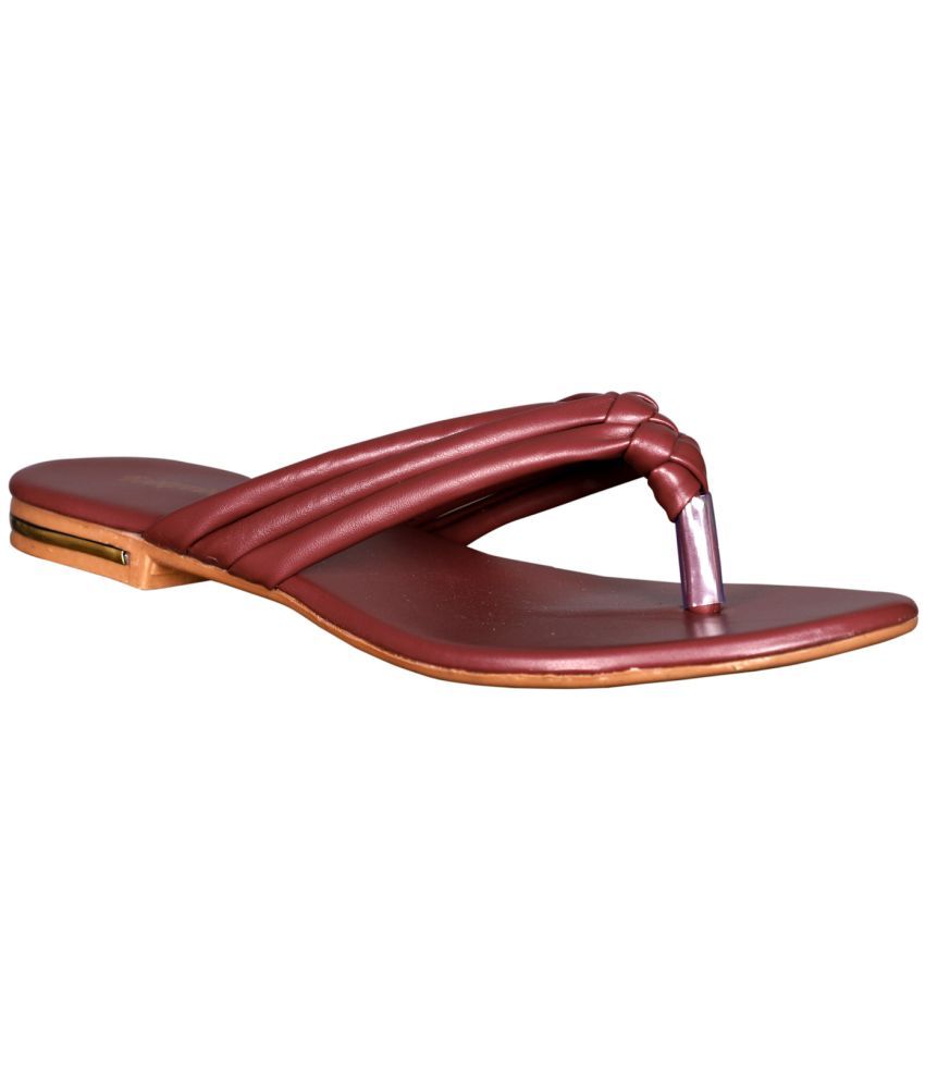     			Footprints Maroon Women's Flats