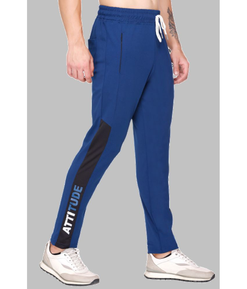     			LEEBONEE Blue Polyester Men's Trackpants ( Pack of 1 )