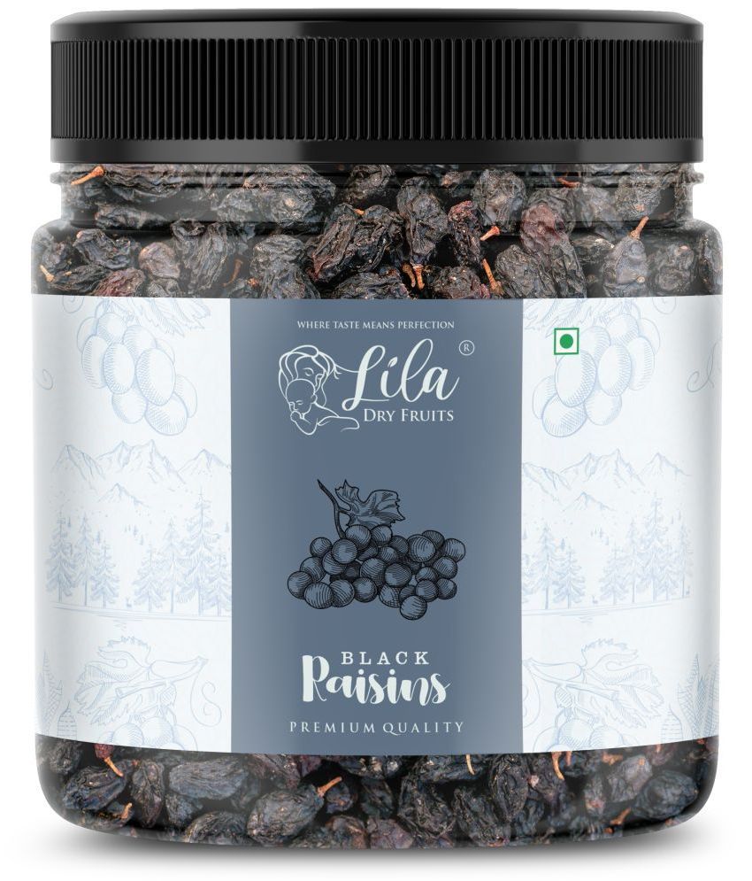     			Lila Dry Fruits Black Raisins 1000 gm Jar