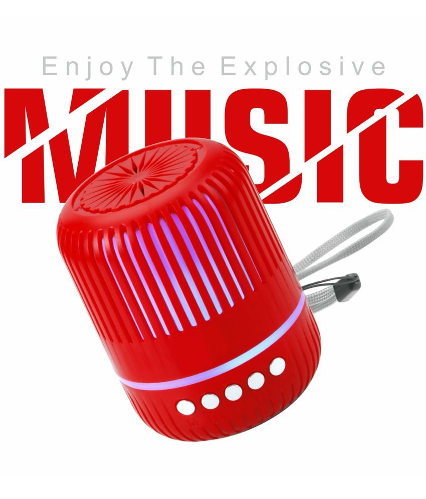     			Neo M4 DISCO LIGHT 5 W Bluetooth Speaker Bluetooth v5.0 with USB Playback Time 4 hrs Red