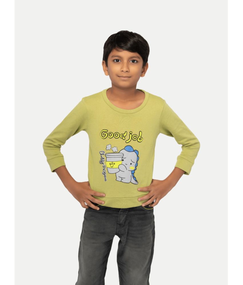     			Radprix Pack of 1 Boys Cotton Blend Sweatshirt ( Light Green )