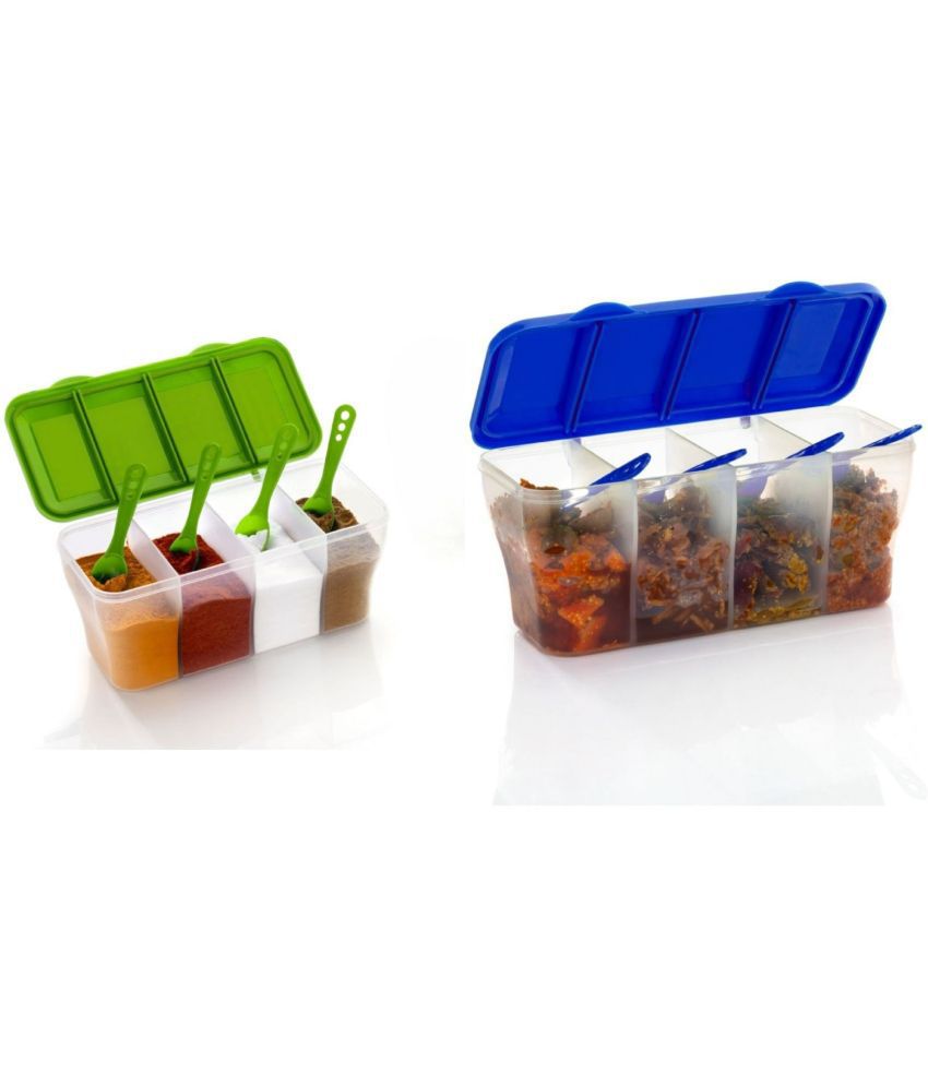     			analog kichenware Dal/Masala/Vegetable Plastic Multicolor Pickle Container ( Set of 2 )