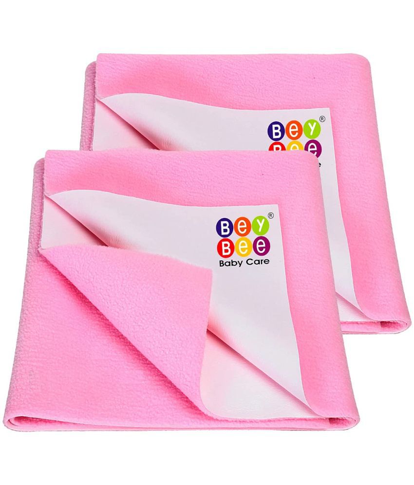     			Beybee Pink Laminated Bed Protector Sheet ( Pack of 2 )