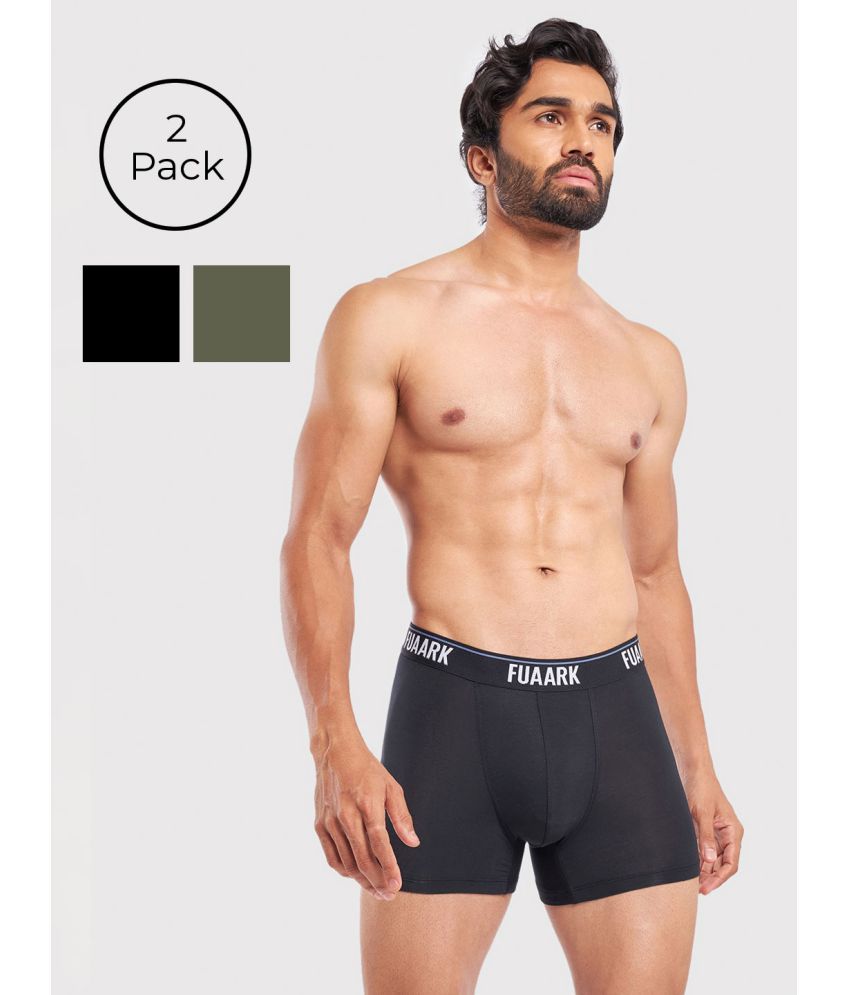     			Fuaark Pack of 2 Modal Men's Trunks ( Olive ) Ultra Soft Modal