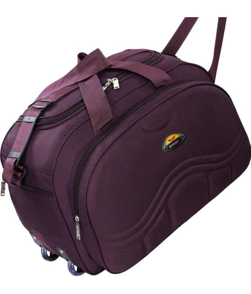     			Sky spirit 40 Ltrs Purple Polyester Duffle Bag