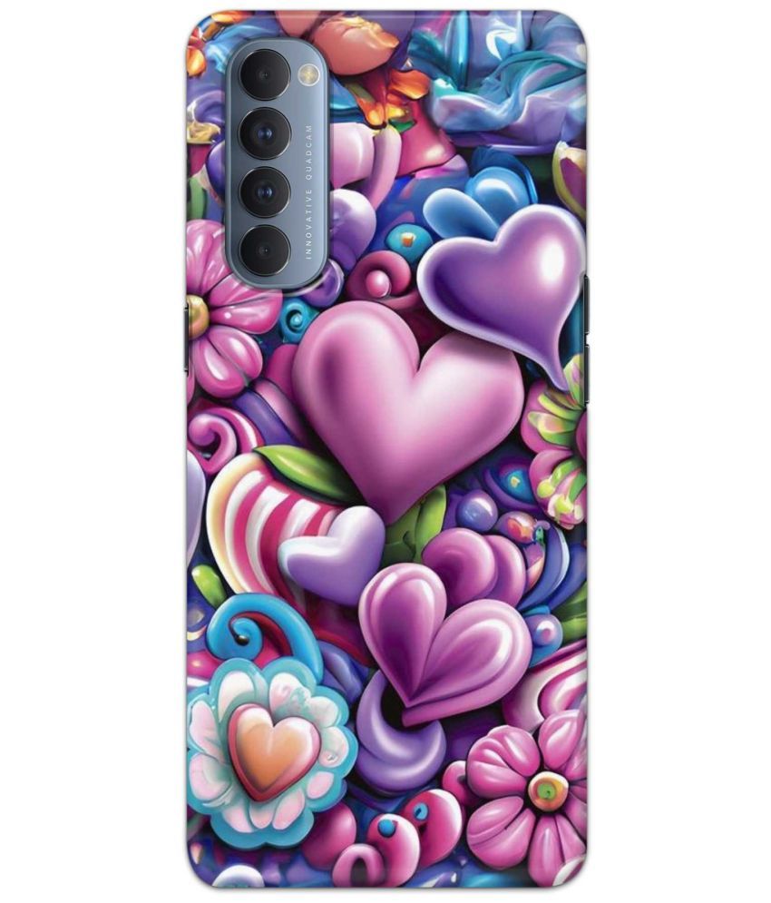     			Tweakymod Multicolor Printed Back Cover Polycarbonate Compatible For Oppo Reno 4 Pro ( Pack of 1 )