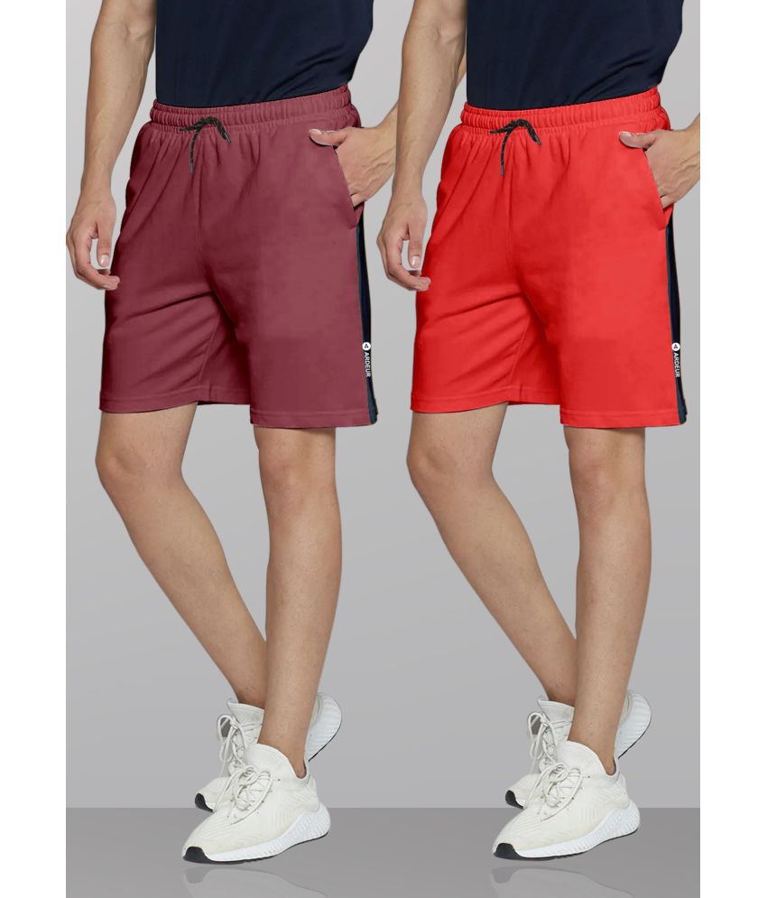    			Ardeur Multi Cotton Blend Men's Shorts ( Pack of 2 )