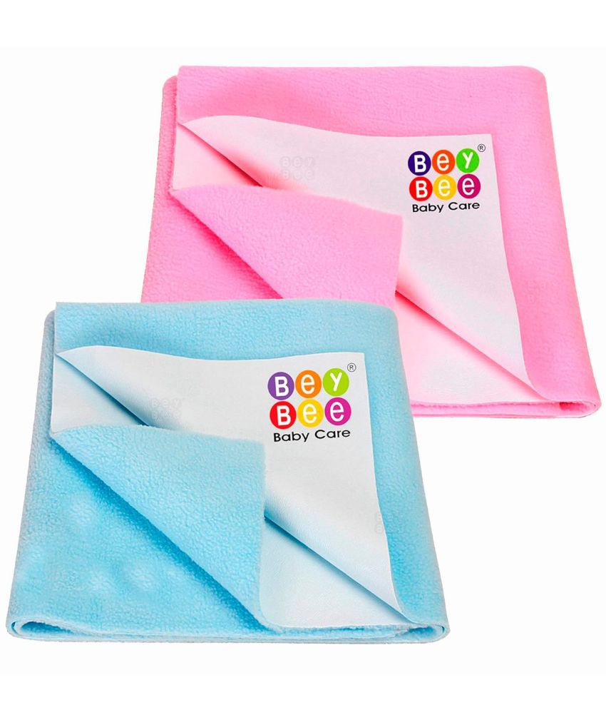     			Beybee Multi-Colour Laminated Bed Protector Sheet ( Pack of 2 )