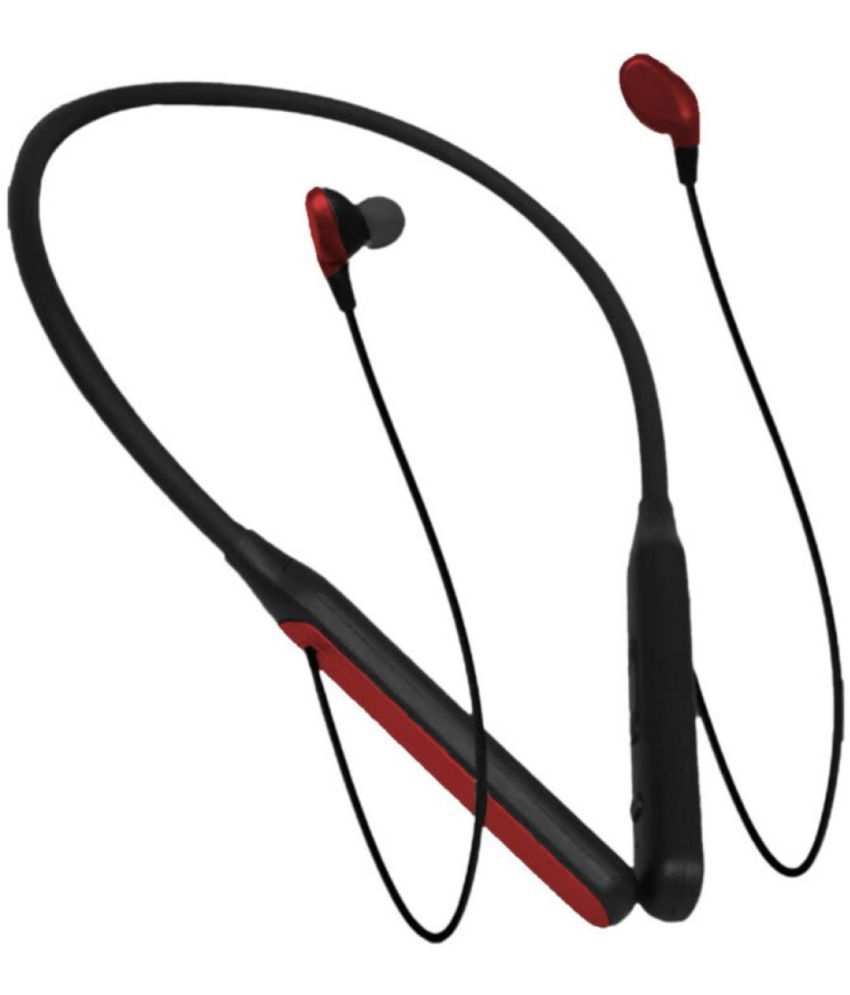     			FPX NINJA Bluetooth Bluetooth Neckband On Ear 80 Hours Playback Active Noise cancellation IPX4(Splash & Sweat Proof) Black