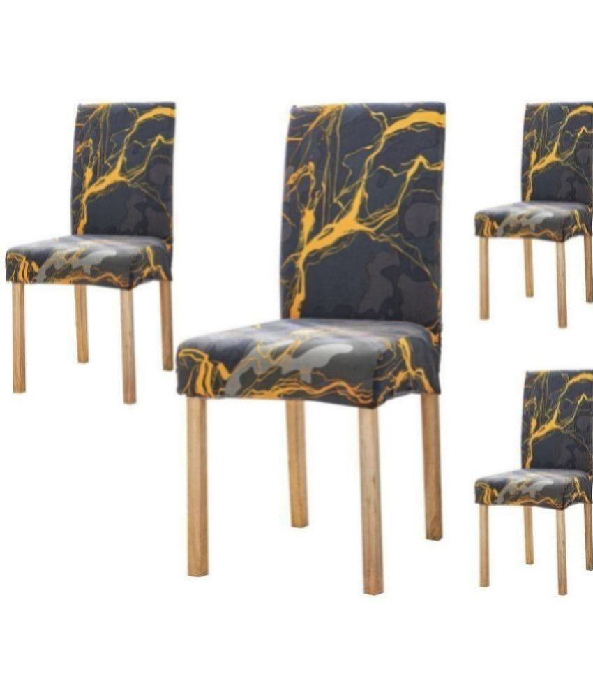     			House Of Quirk 1 Seater Polyester Chair Cover ( Pack of 4 )