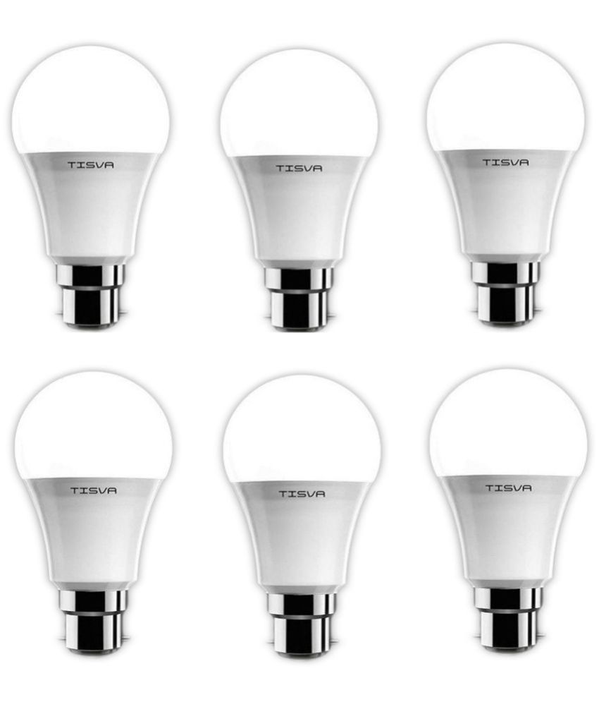     			Tisva 12W Cool Day Light LED Bulb ( Pack of 6 )