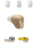 Axon K-80 Deaf Ear Invisible Normal to Moderate Sound Enhancement Amplifier Profound Hearing Loss CIC Hearing Aid  (Beige)