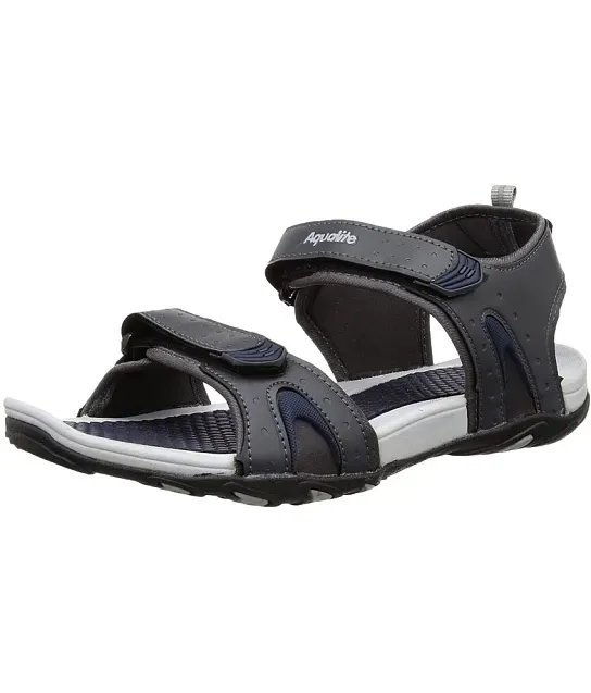 Buy FAUSTO Men Grey Multi Strap Phylon Sole Sandals & Floaters (9 UK)  Online at Best Prices in India - JioMart.