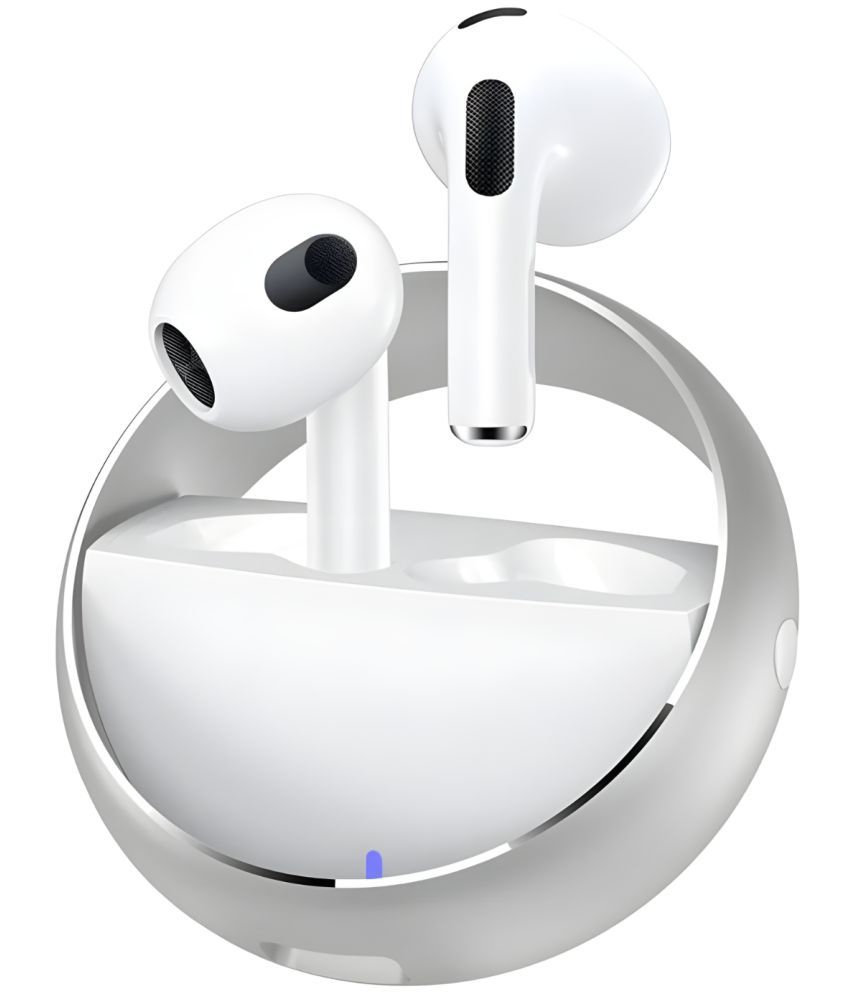     			COREGENIX Ring Stereo Bluetooth True Wireless (TWS) In Ear 30 Hours Playback Low Latency IPX5(Splash & Sweat Proof) White