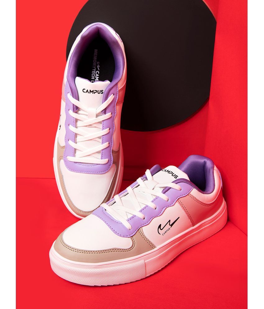     			Campus White Women's Sneakers