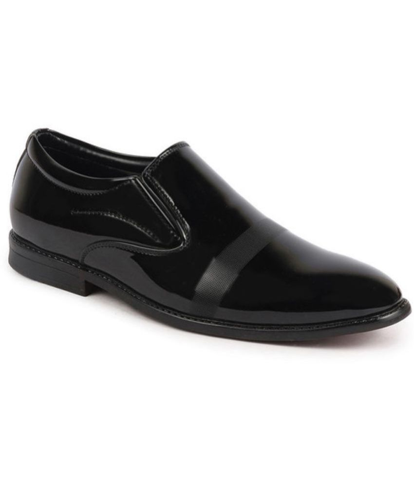     			Fausto Black Men's Oxford Formal Shoes