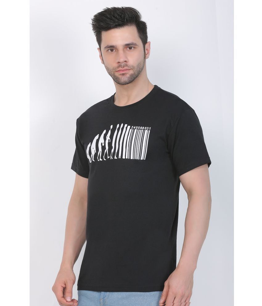     			Indian Pridee Pack of 1 100% Cotton Regular Fit Men's T-Shirt ( Black )