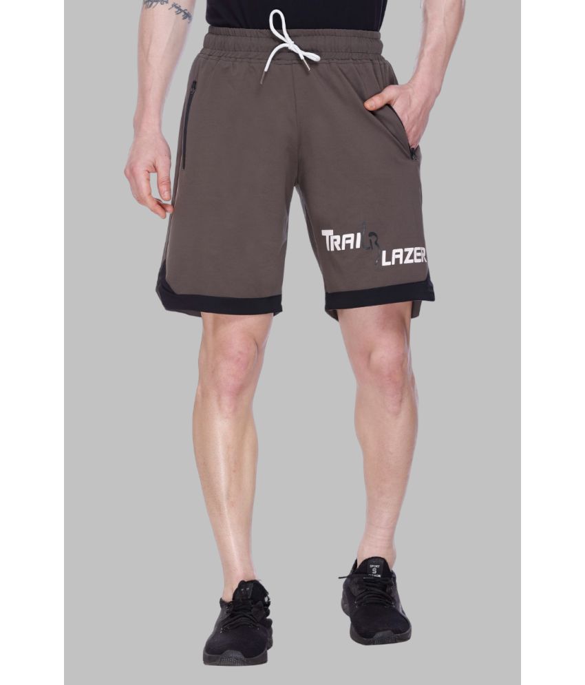     			LEEBONEE Coffee Polyester Blend Men's Shorts ( Pack of 1 )