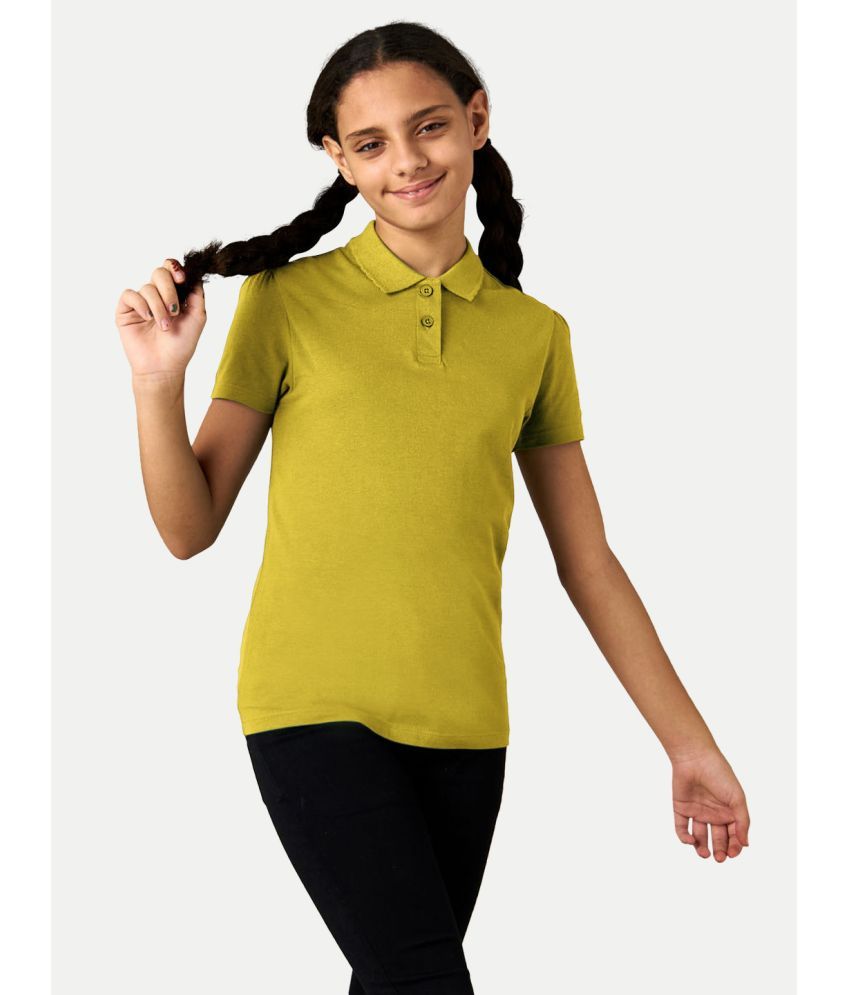     			Radprix Yellow Cotton Blend Girls Top ( Pack of 1 )