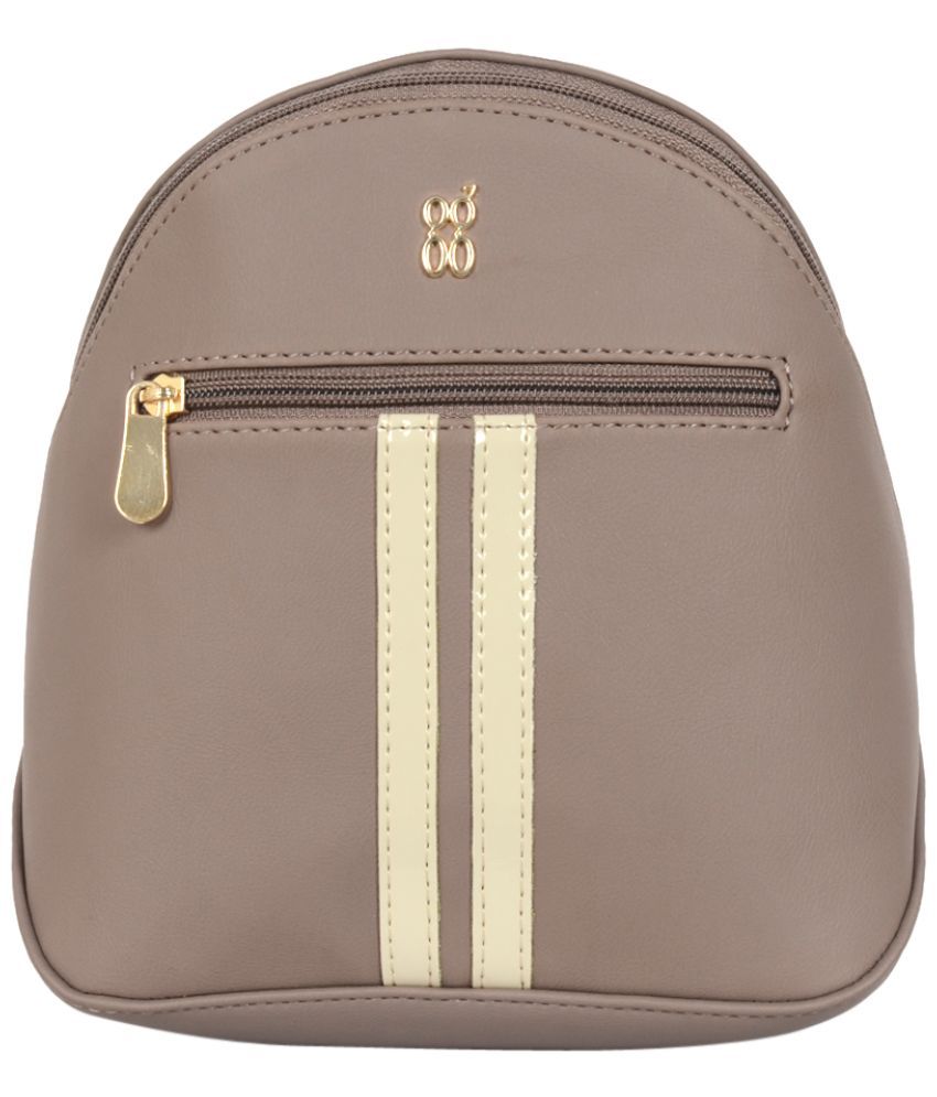     			Baggit Beige Faux Leather Sling Bag